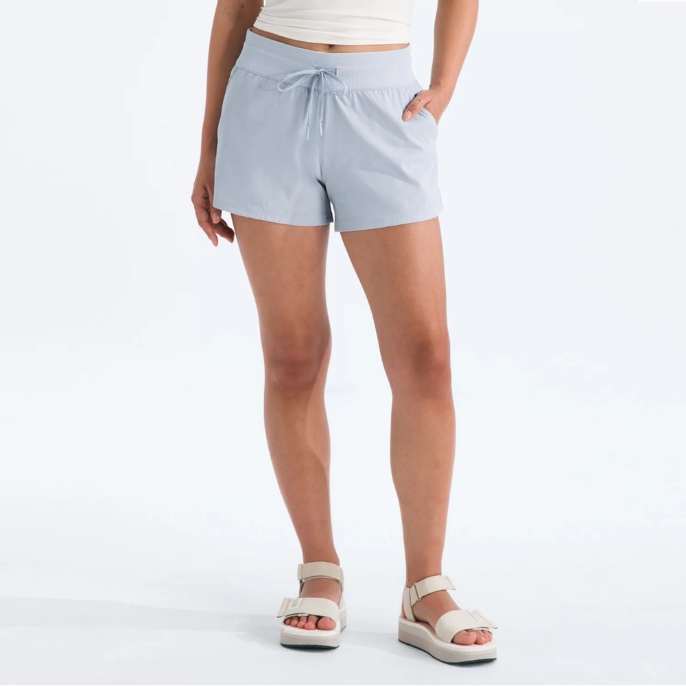 The North Face Women's Athletic Shorts in Light Gray